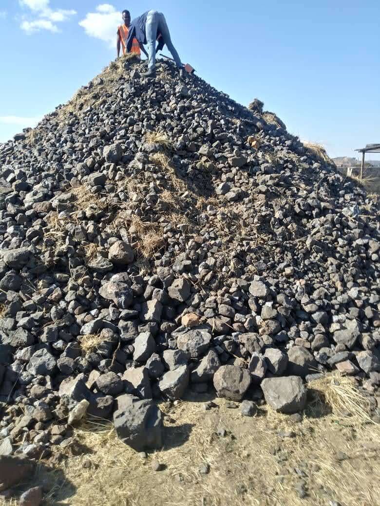 Chrome ore stockpile